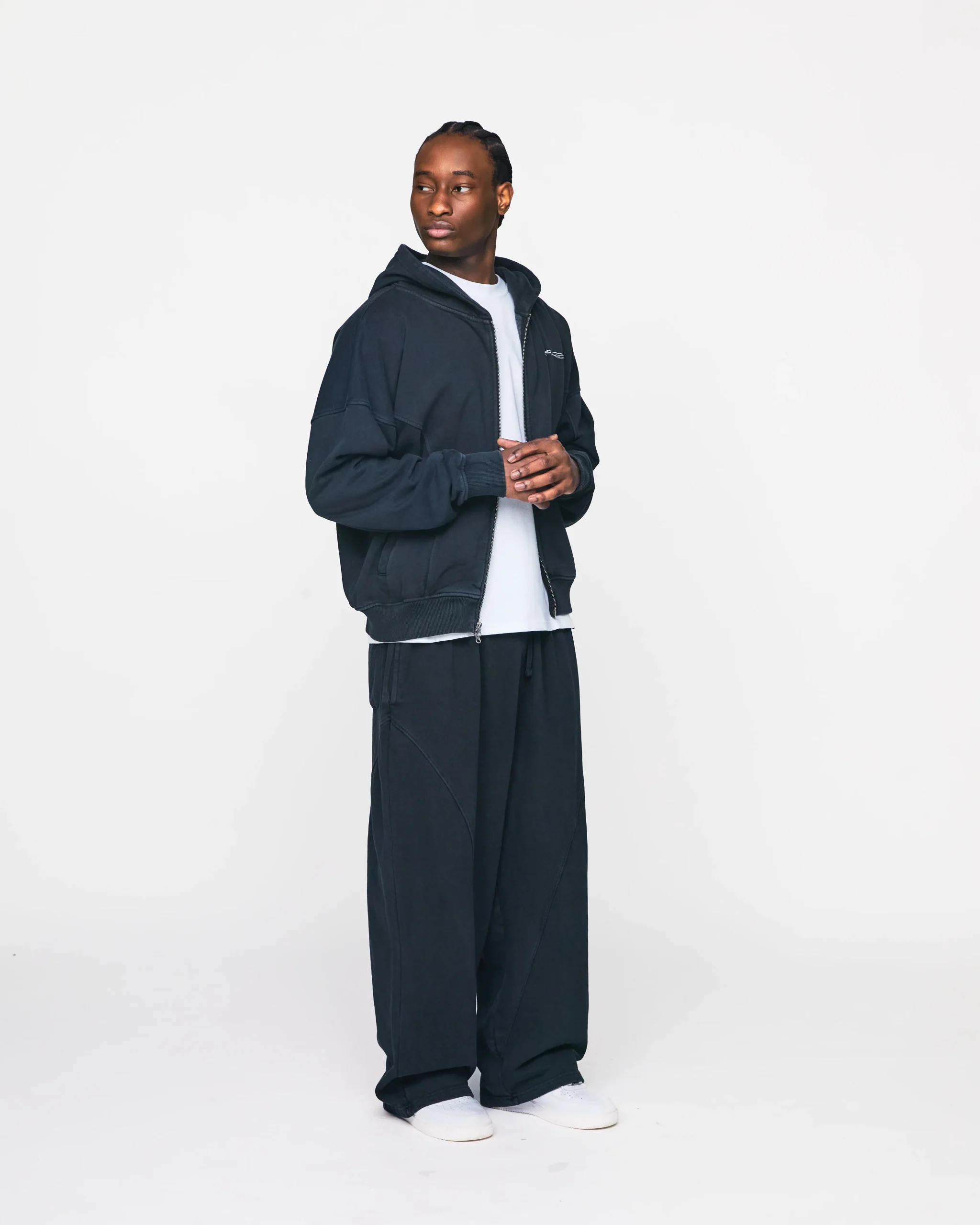 Signature Zip Hoodie - Vintage Black
