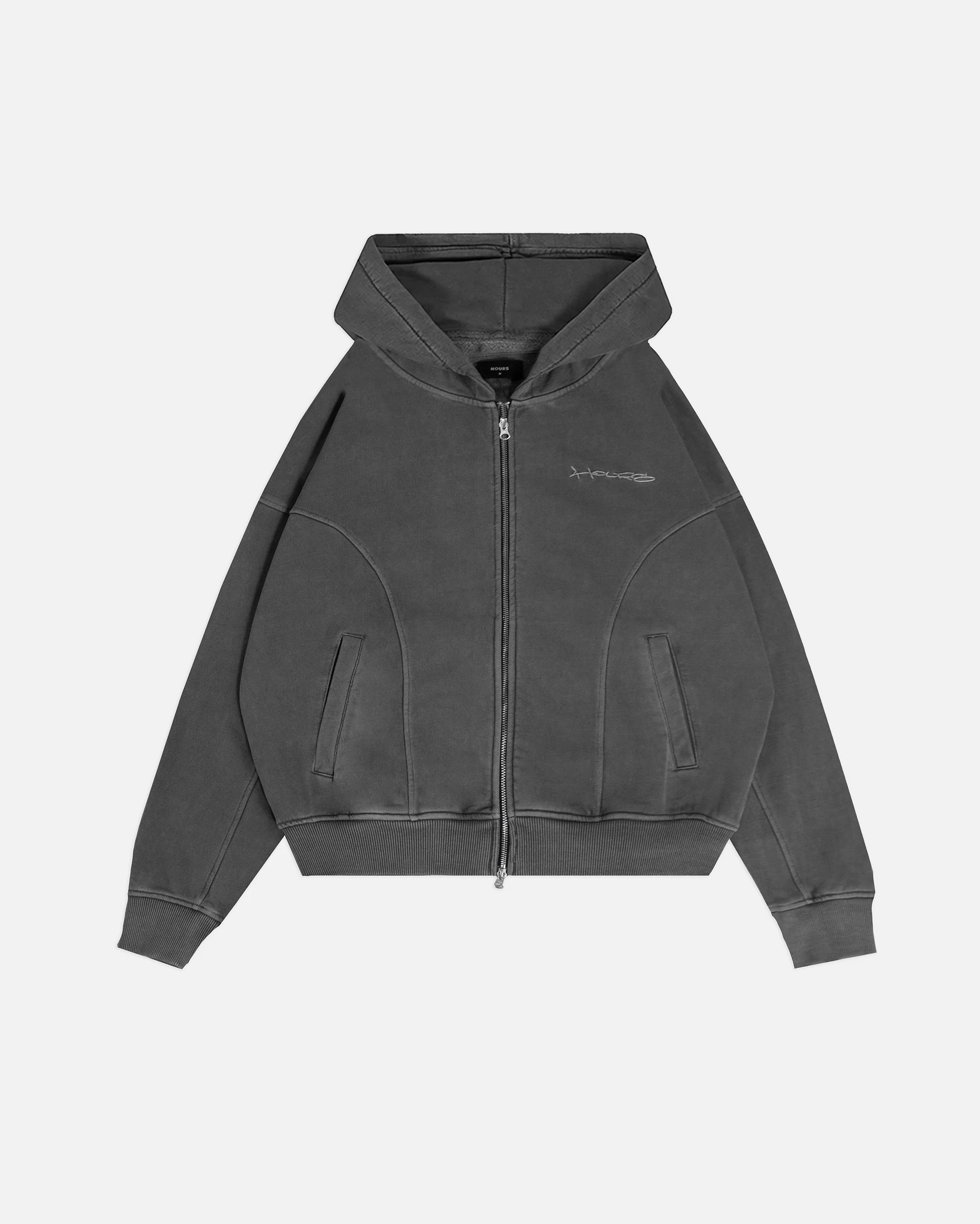 2035-signature-zip-hoodie-vintage-grey-1.webp Signature Zip Hoodie - Vintage Grey