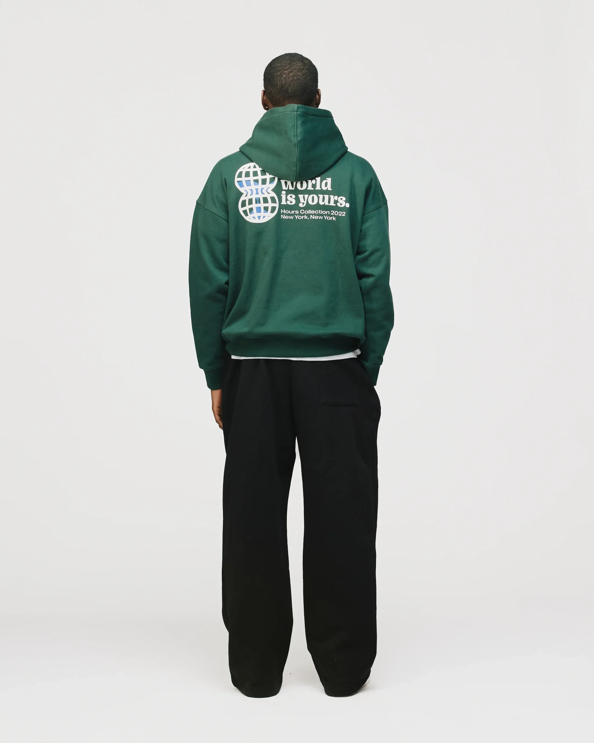 The World is Yours Hoodie - Forest Green