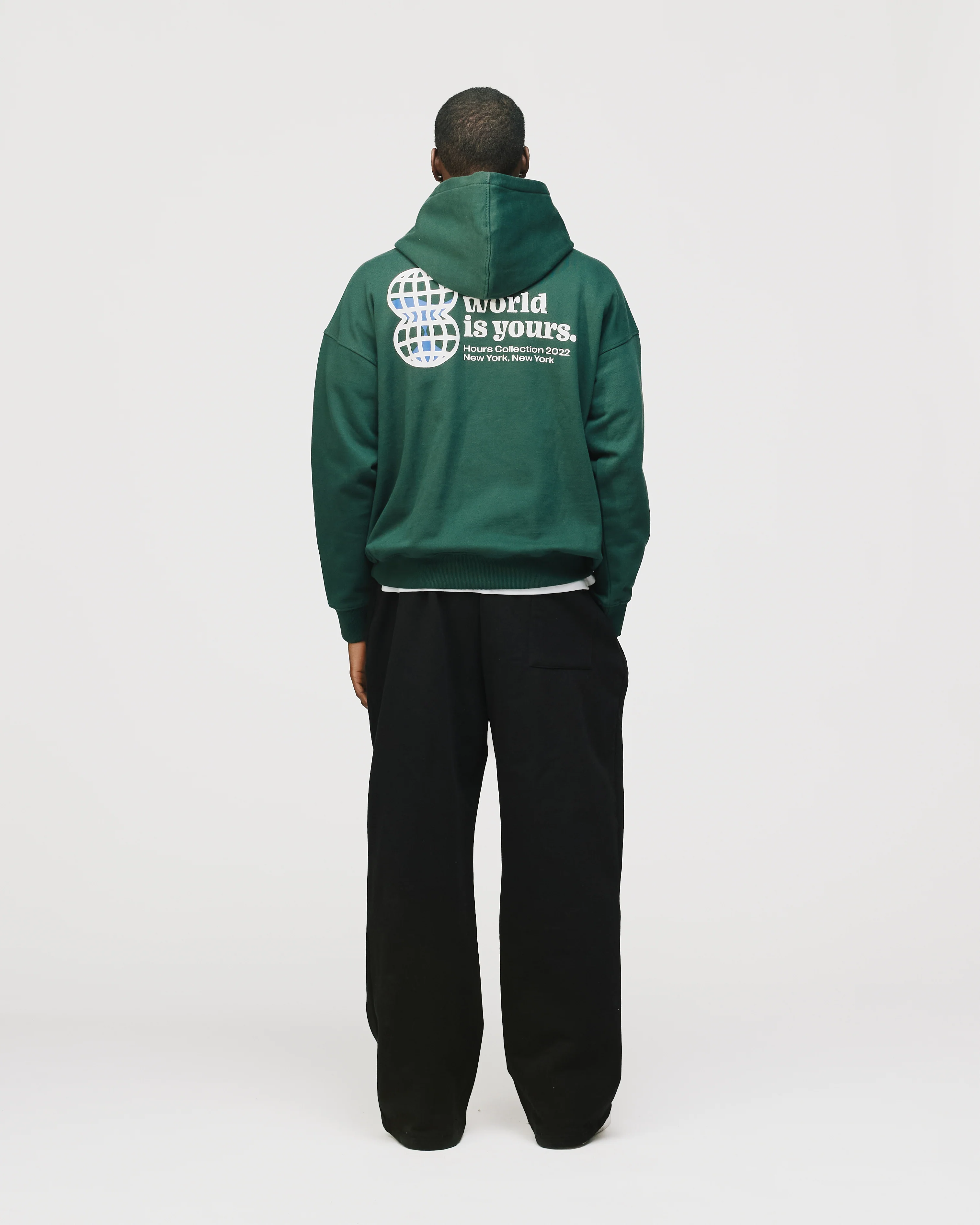 The World is Yours Hoodie - Forest Green