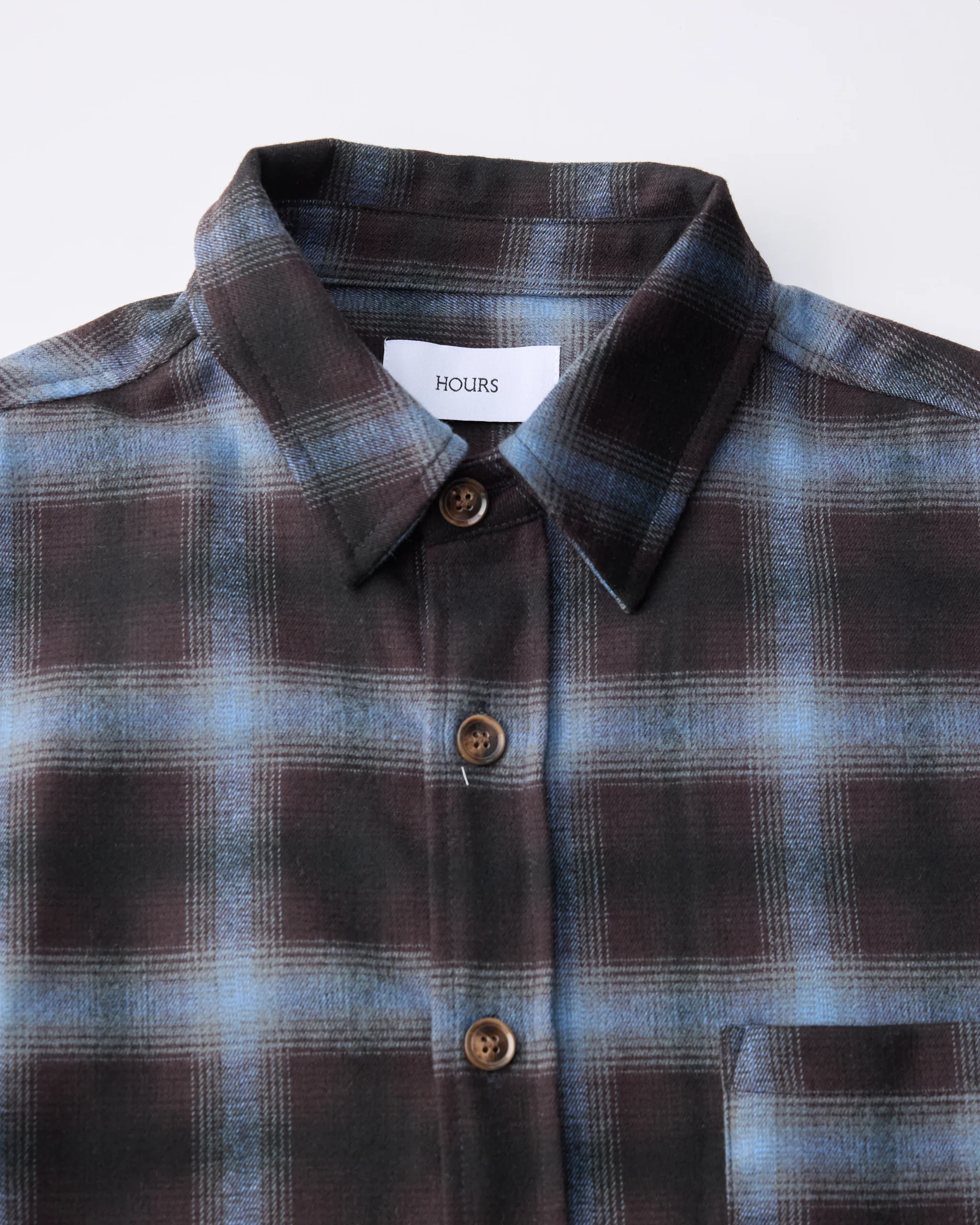 Cropped Flannel - Blue