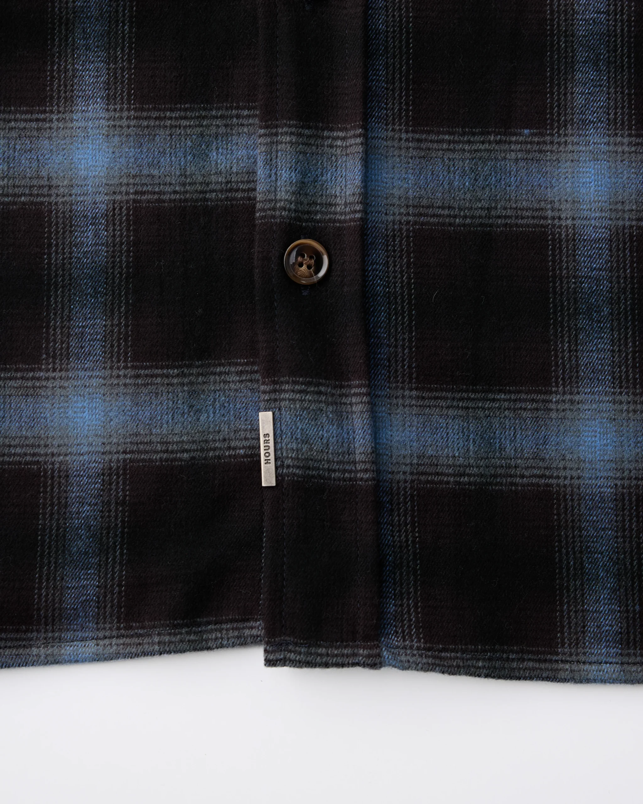 Cropped Flannel - Blue