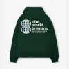 The World is Yours Hoodie - Forest Green