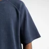 Thermal Boxy T-Shirt - Vintage Navy