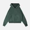 2098-dir-5dbc98dcc983-s-variation-1.webp Thermal Lined Zip Hoodie - Vintage Green