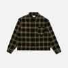 212-cropped-flannel-green-1.webp Cropped Flannel - Green