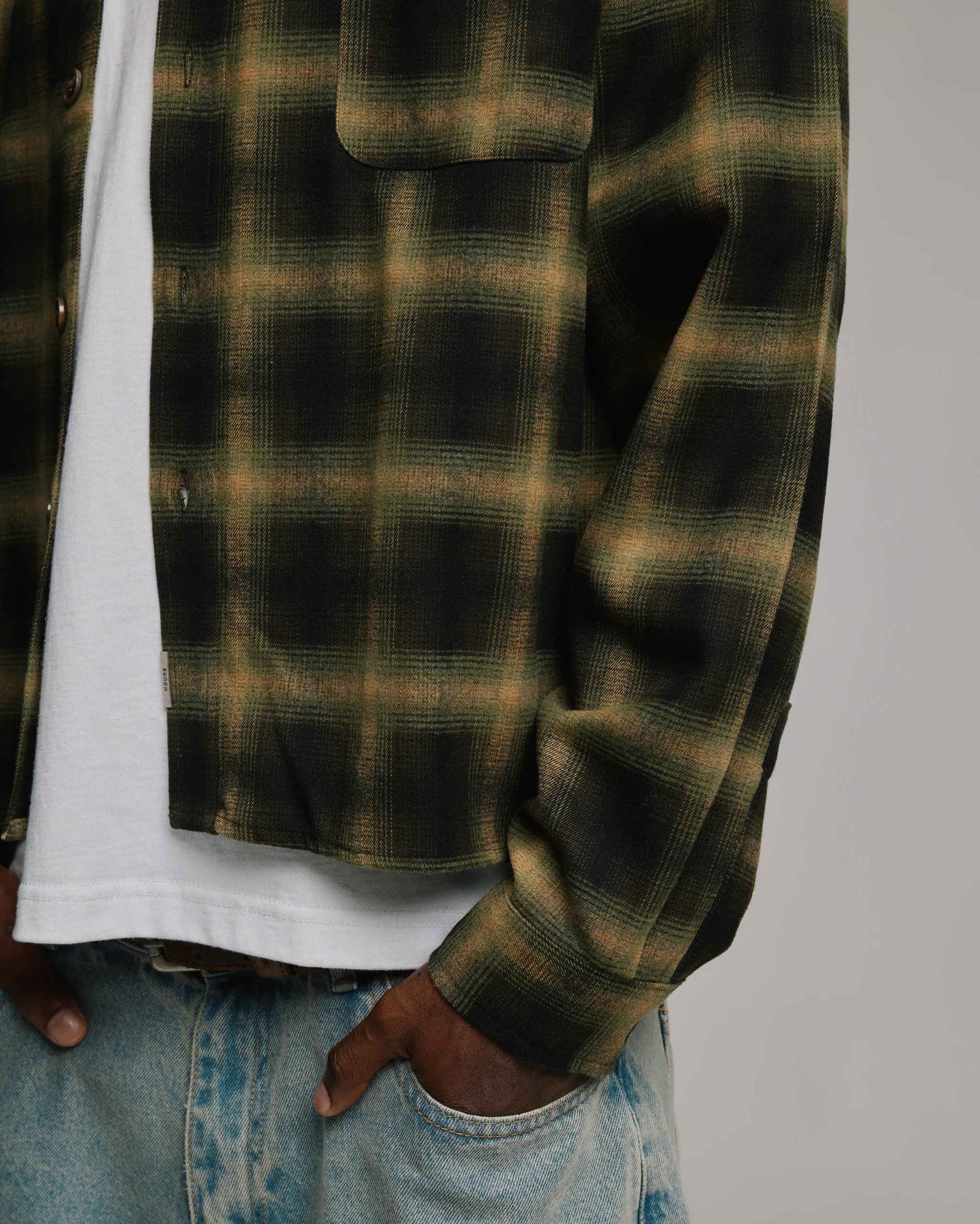 212-cropped-flannel-green-9.webp Cropped Flannel - Green