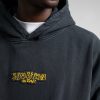 Triple Star Hoodie - Vintage Black