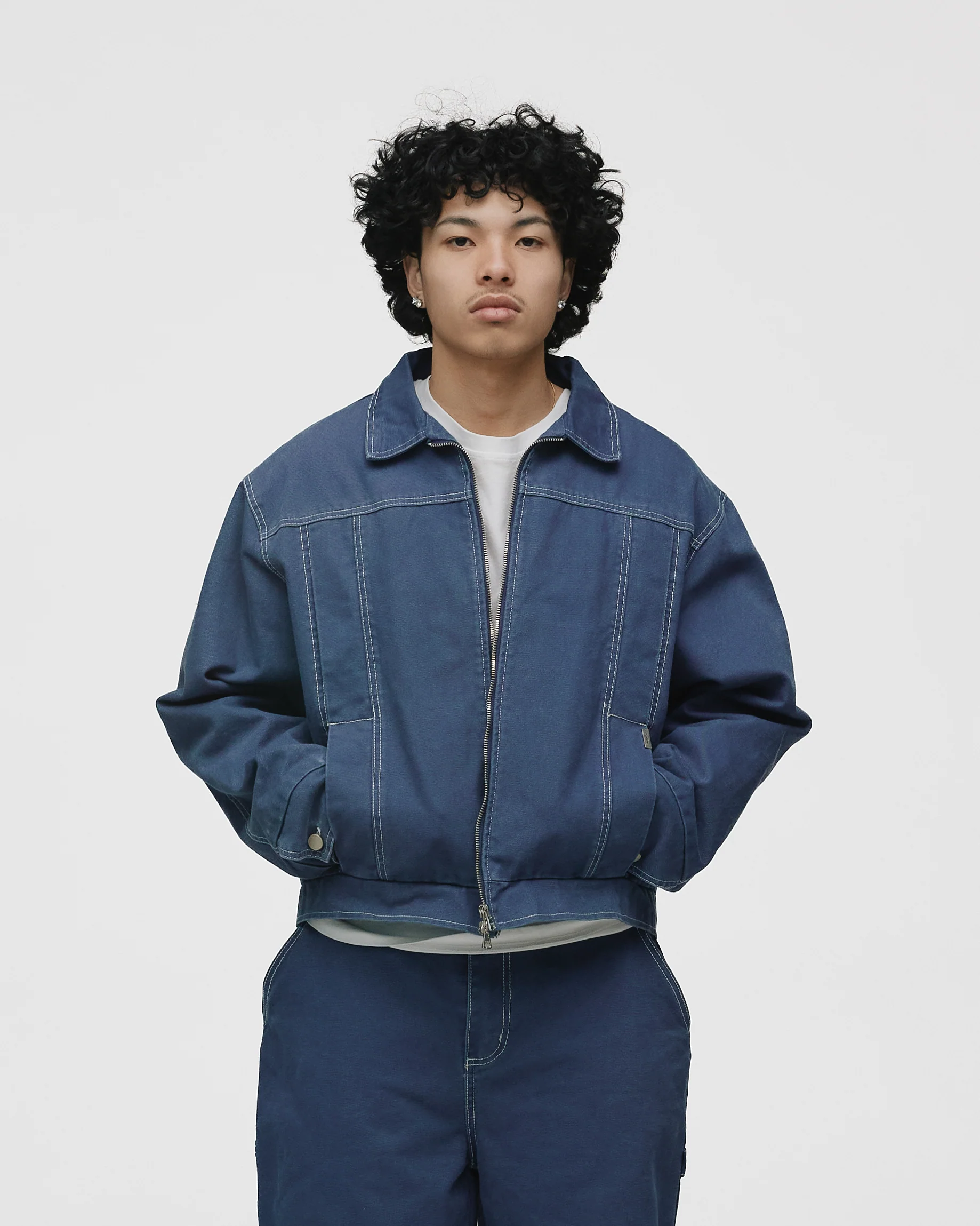Workwear Jacket - Washed Blue