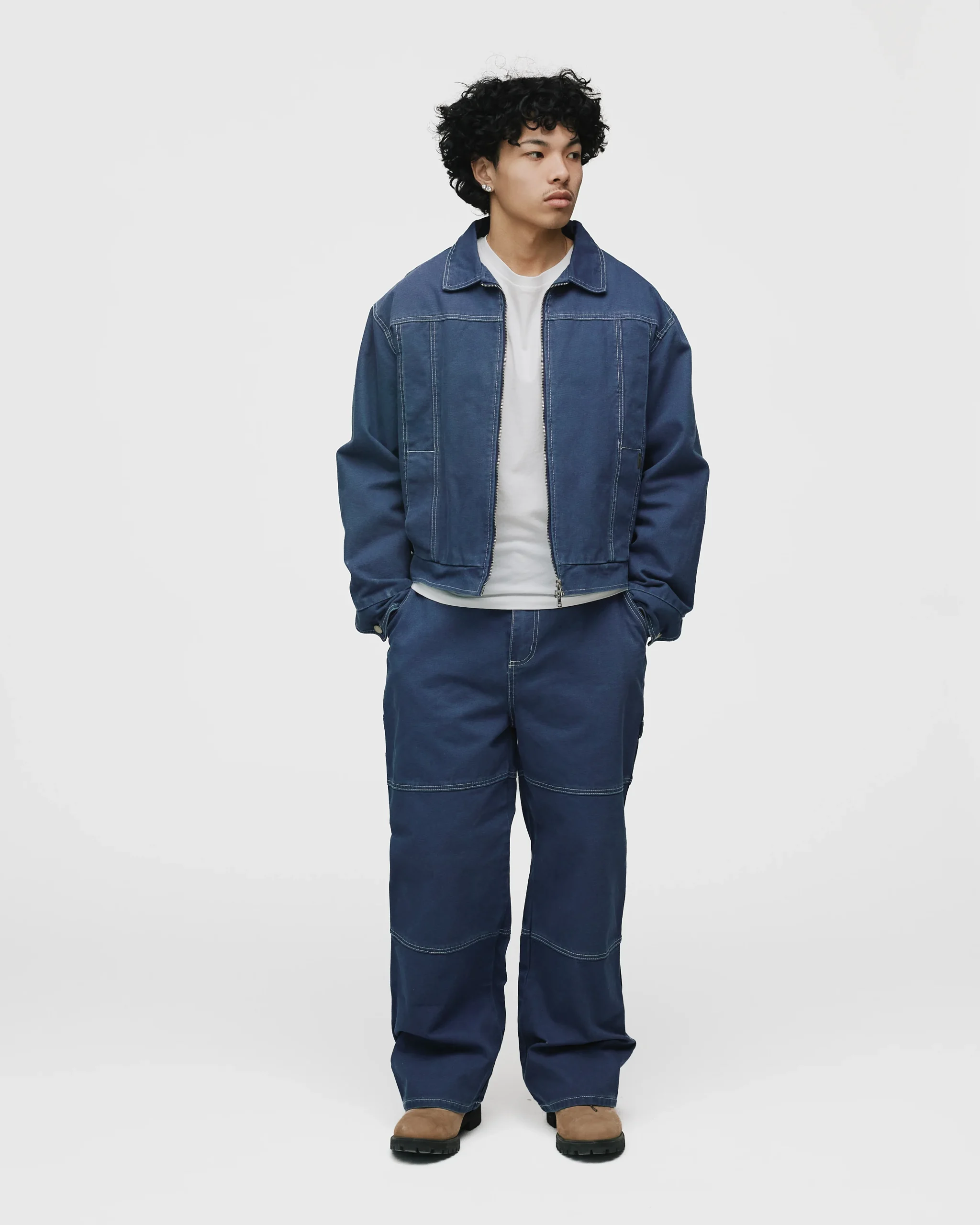 Workwear Jacket - Washed Blue