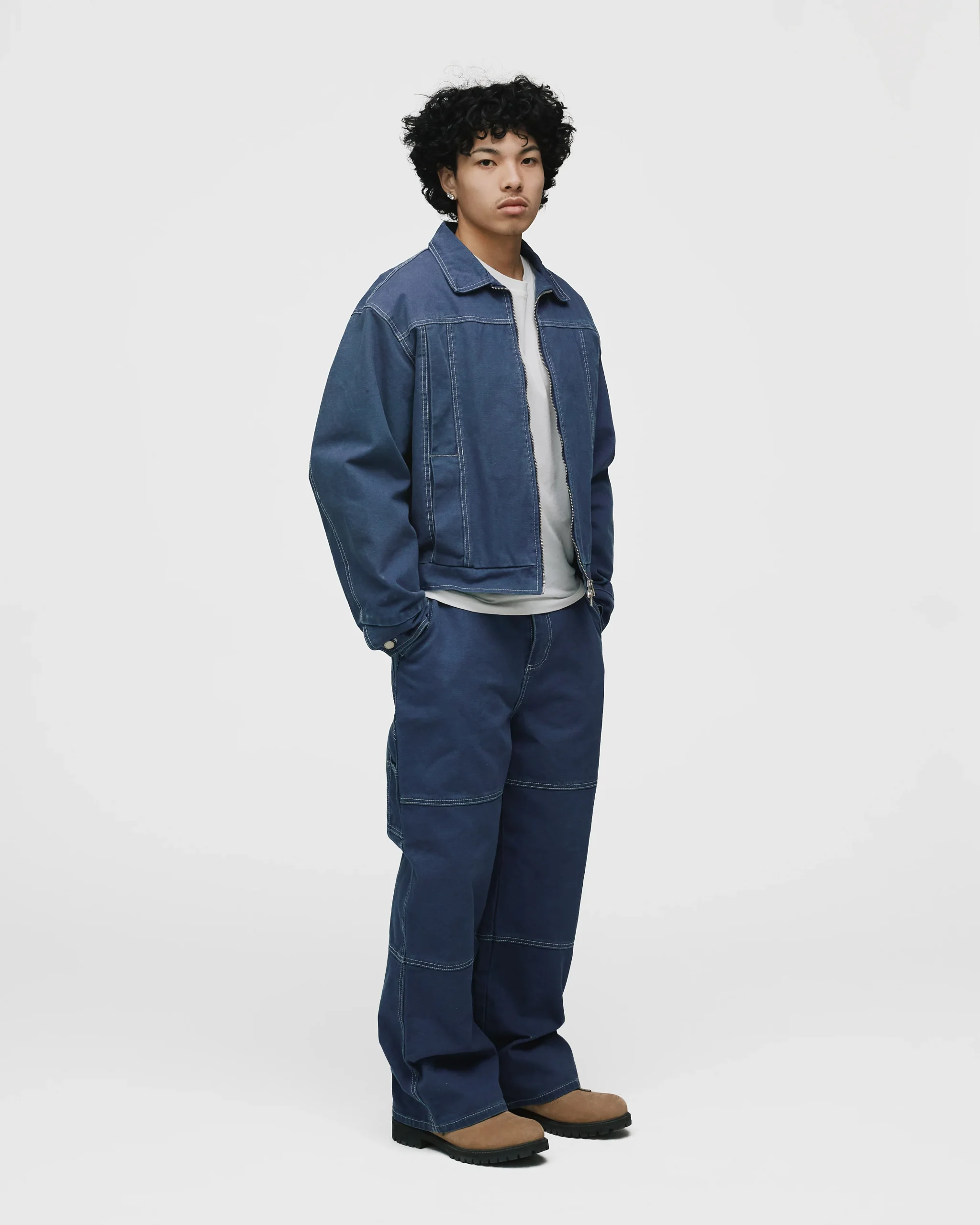 Workwear Jacket - Washed Blue