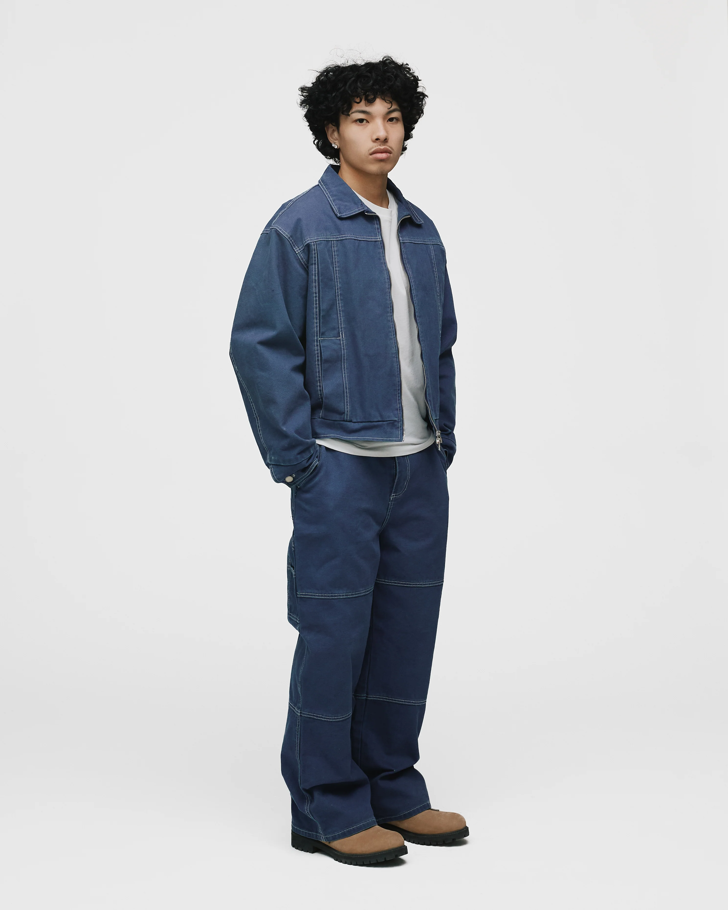 Workwear Jacket - Washed Blue