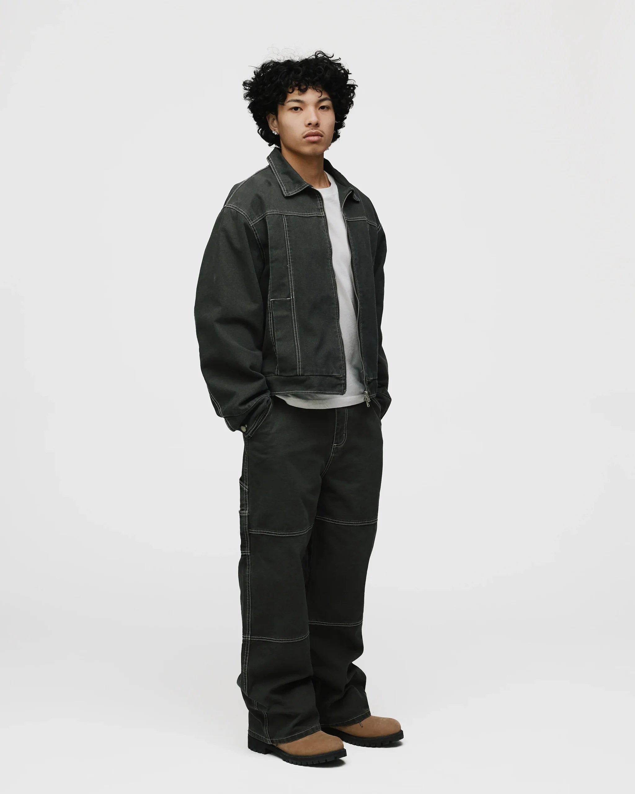 Workwear Jacket - Washed Grey