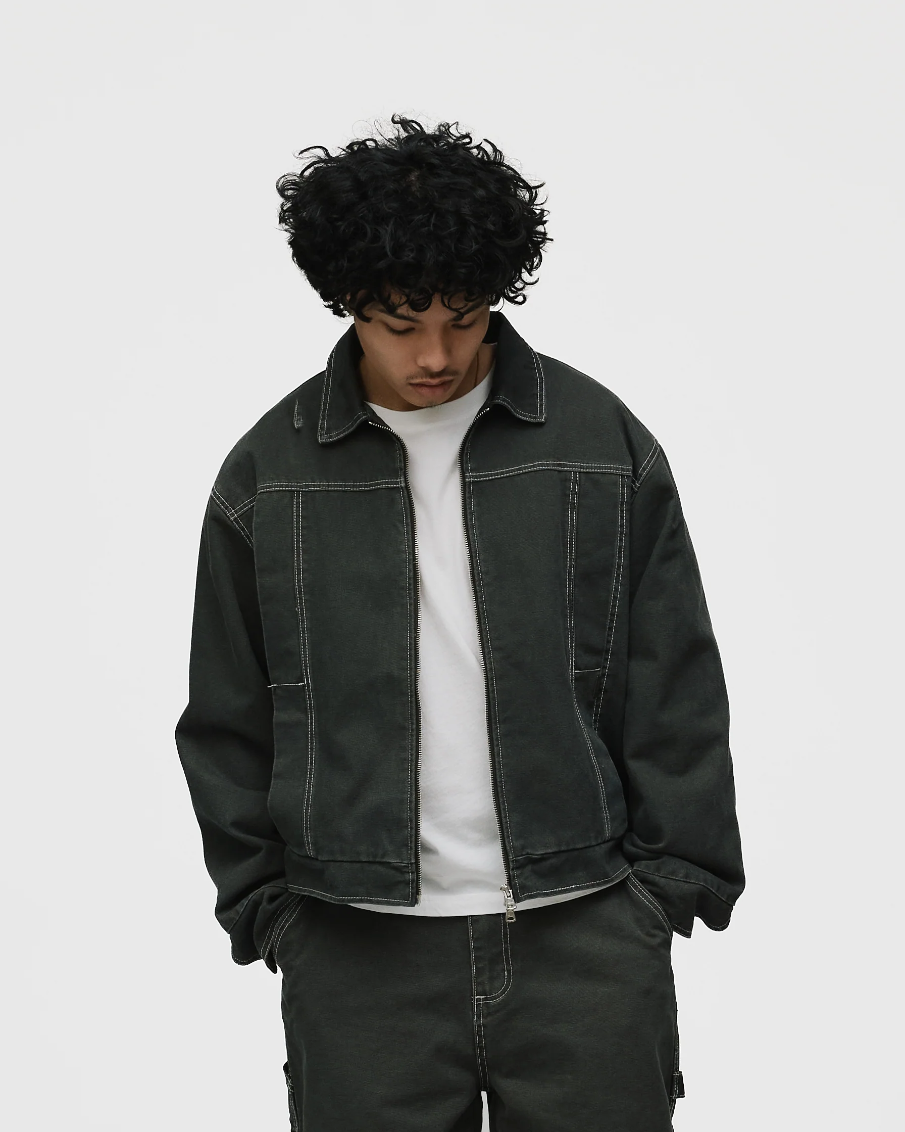 Workwear Jacket - Washed Grey