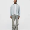 Cropped Flannel - Light Blue