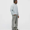 Cropped Flannel - Light Blue