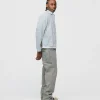 Cropped Flannel - Light Blue