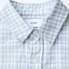 Cropped Flannel - Light Blue