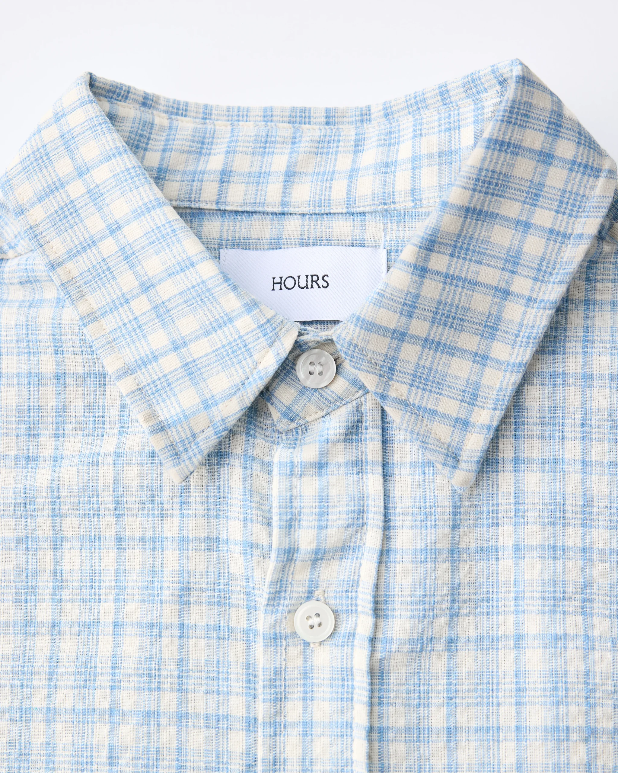 Cropped Flannel - Light Blue