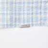 Cropped Flannel - Light Blue