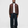 Cropped Flannel - Red