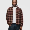 Cropped Flannel - Red
