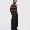 Cropped Flannel - Red