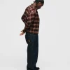 Cropped Flannel - Red