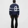 Cropped Rugby Shirt - Navy Blue