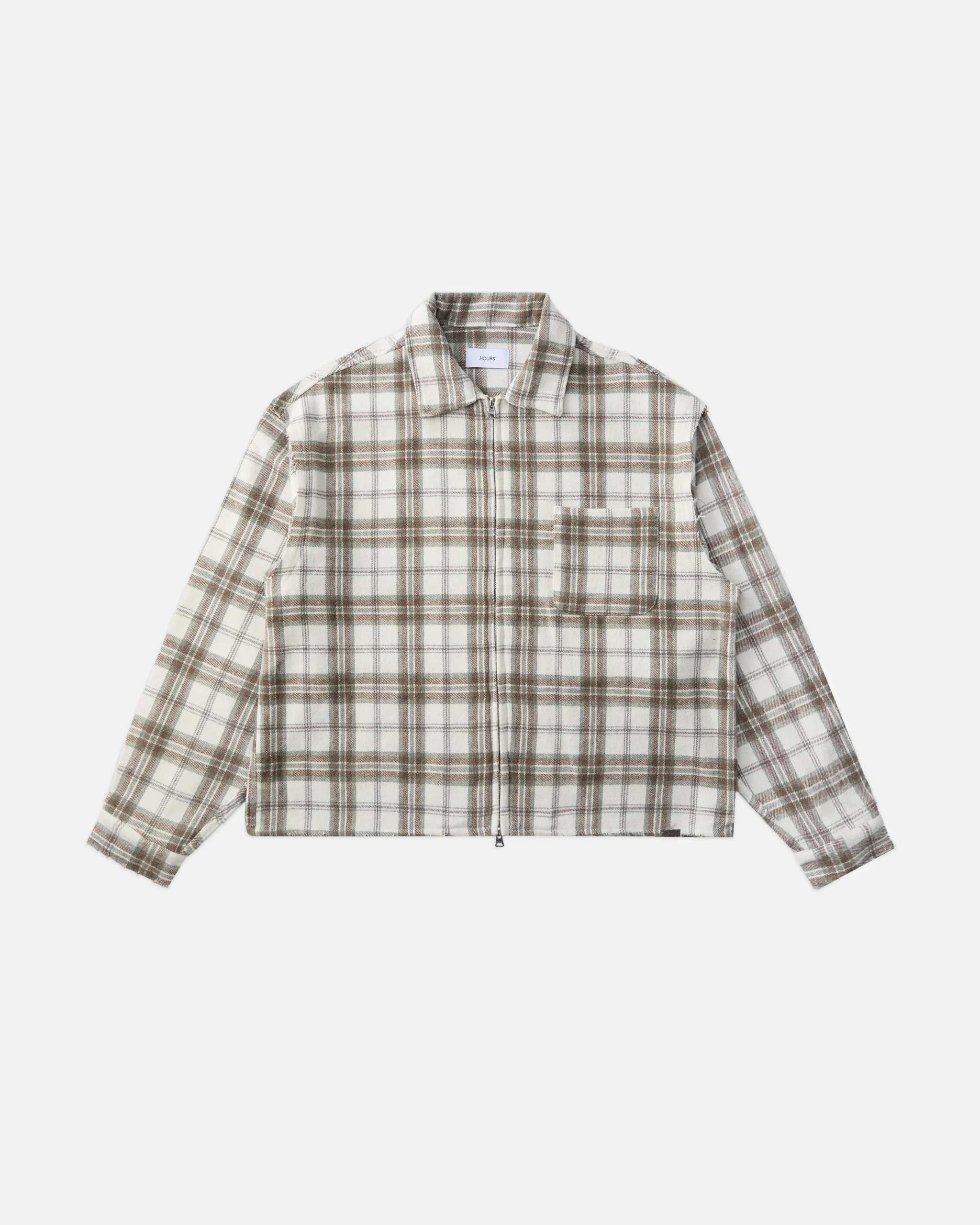 242-cropped-zip-flannel-cream-1.webp Cropped Zip Flannel - Cream