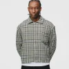 Cropped Zip Flannel - Grey