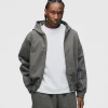 Arc Zip Hoodie - Charcoal