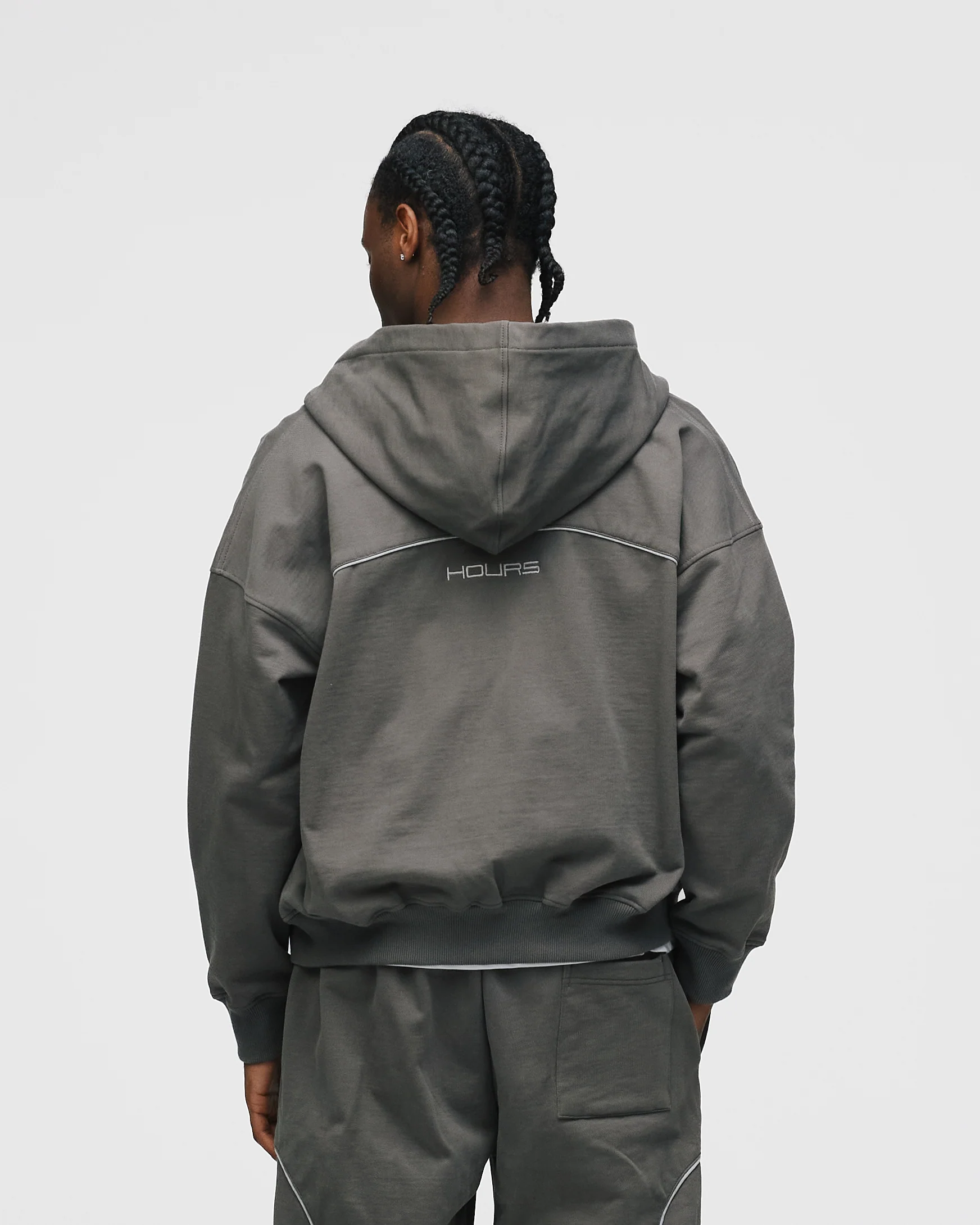 Arc Zip Hoodie - Charcoal