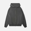 Arc Zip Hoodie - Charcoal