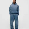 Drop Shoulder Hoodie - Sunfaded Blue