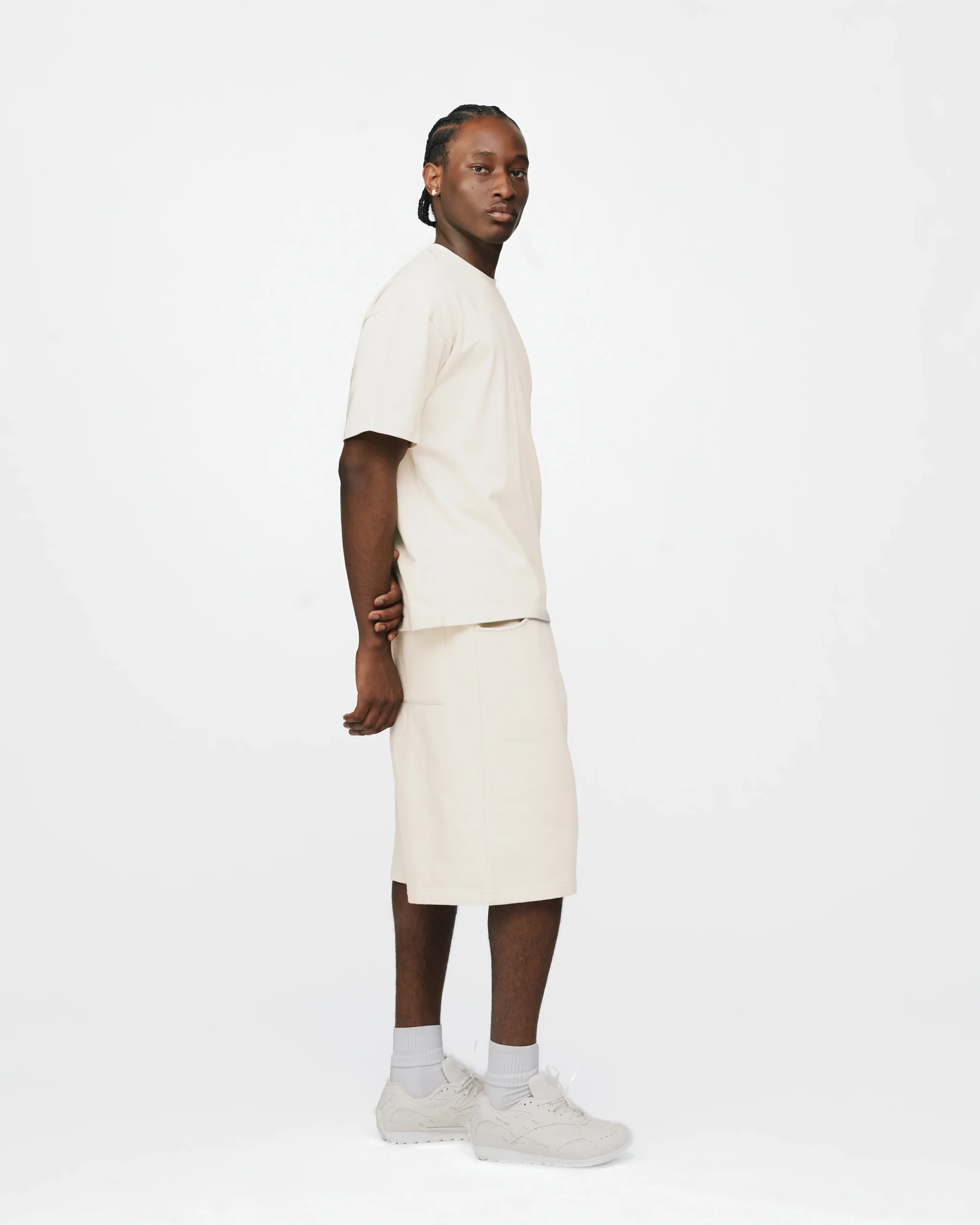 Drop Shoulder T-Shirt - Oyster