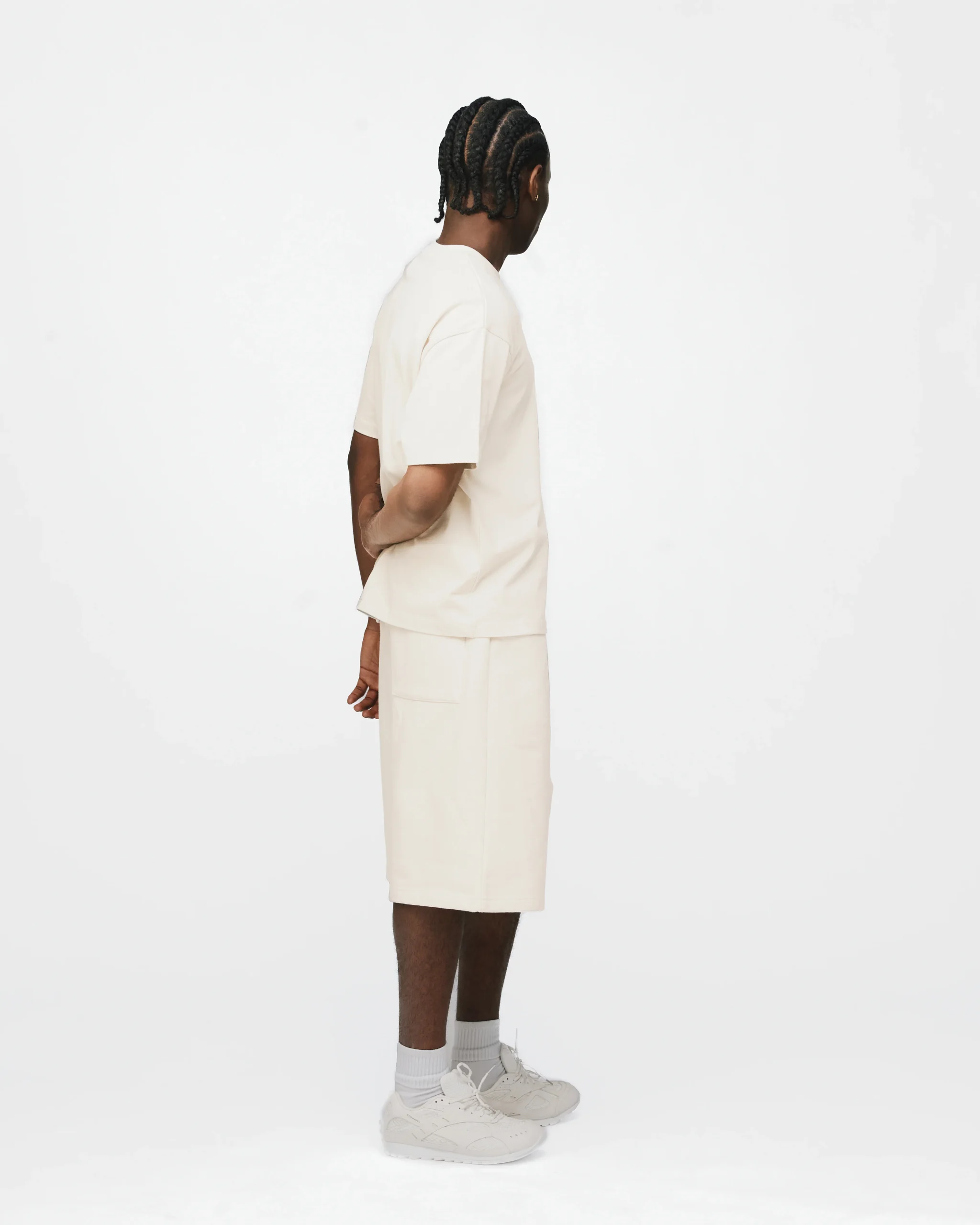 Drop Shoulder T-Shirt - Oyster