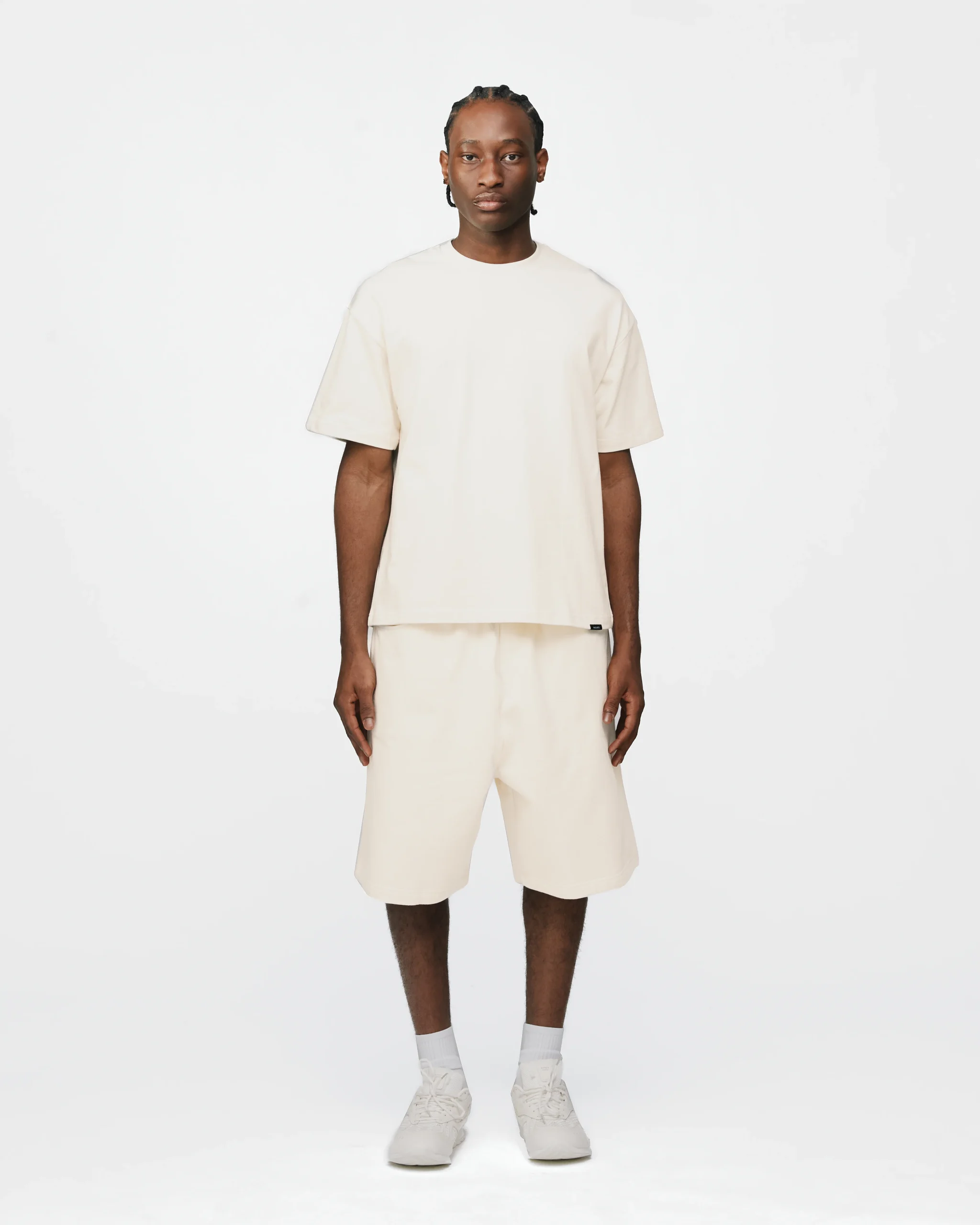 Drop Shoulder T-Shirt - Oyster
