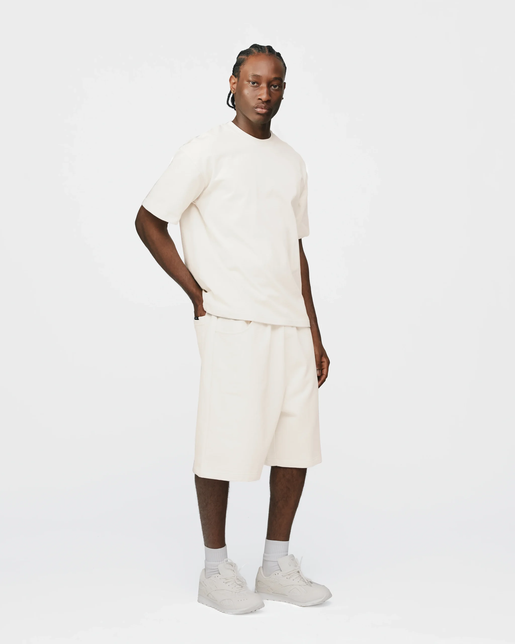 Drop Shoulder T-Shirt - Oyster