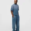 Drop Shoulder T-Shirt - Sunfaded Blue