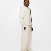Drop Shoulder Zip Hoodie - Oyster