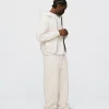 Drop Shoulder Zip Hoodie - Oyster