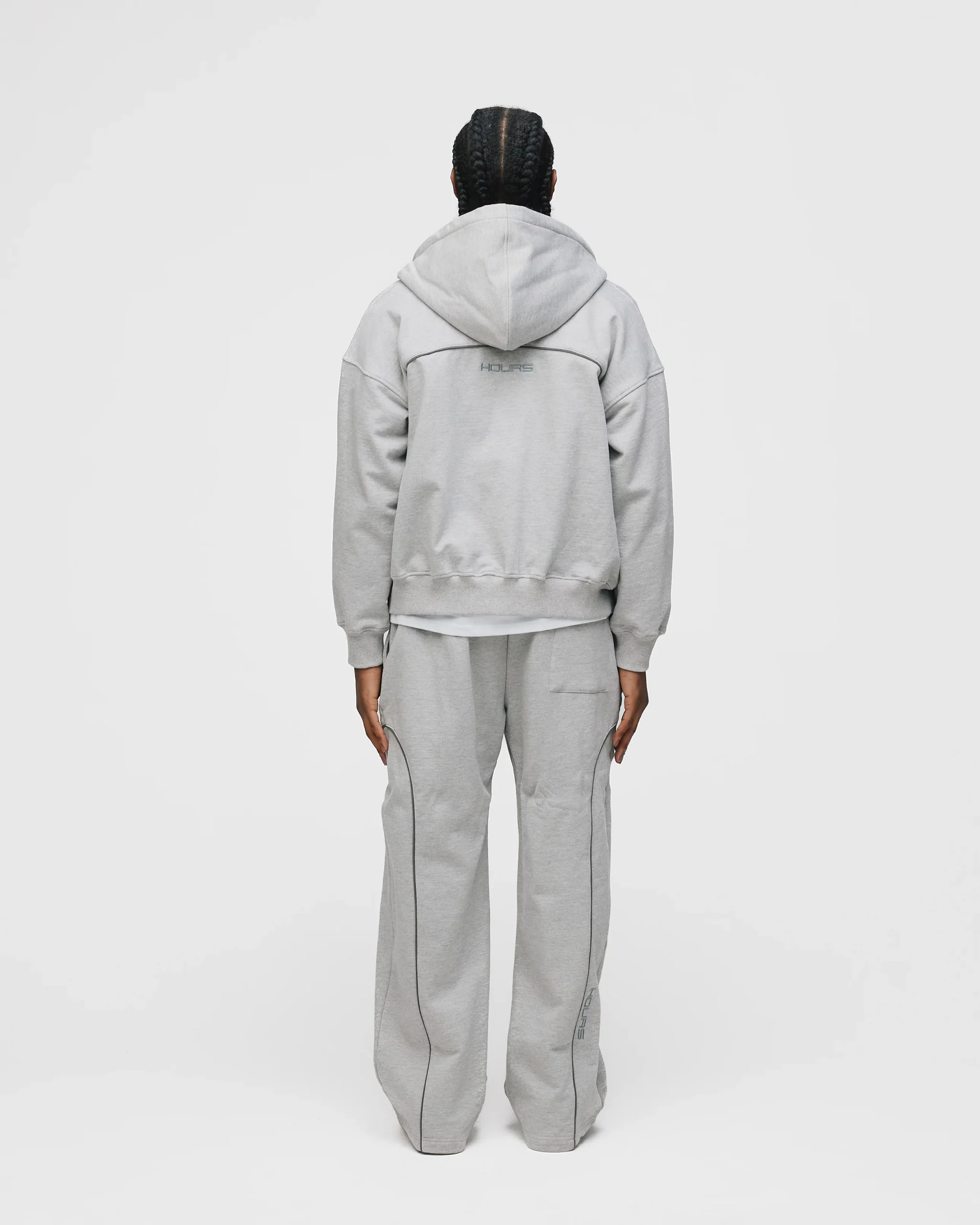 Arc Zip Hoodie - Grey