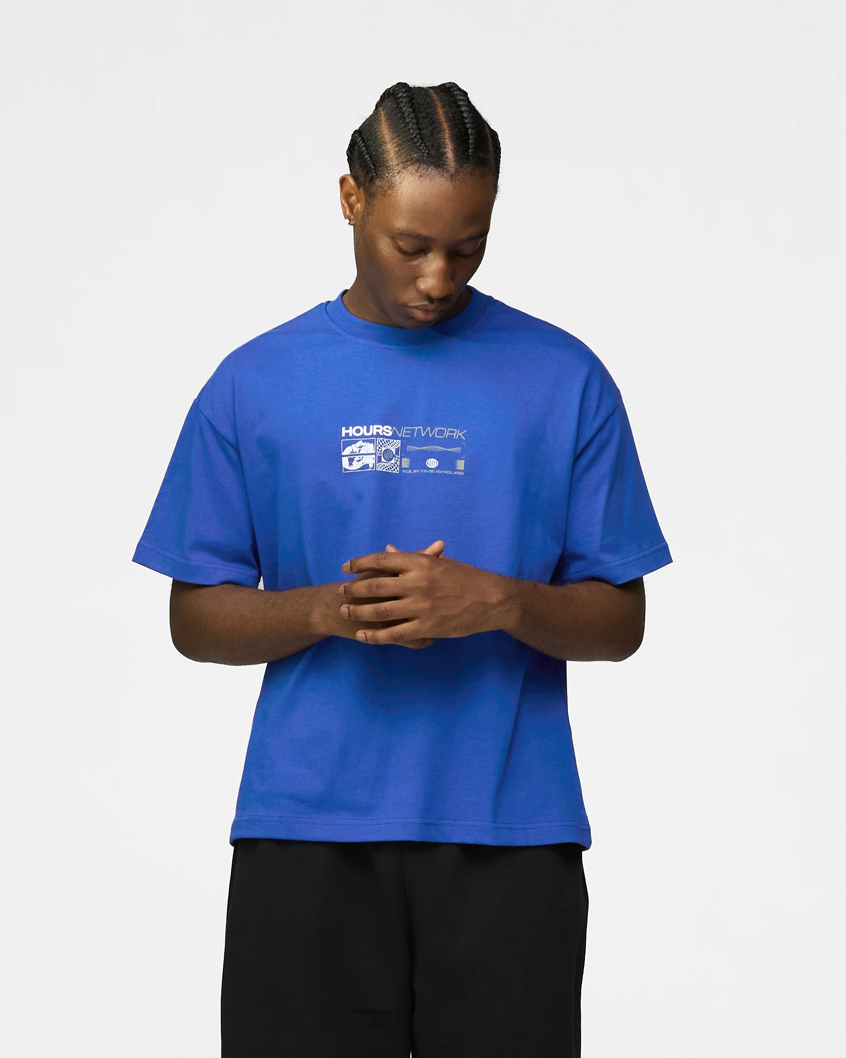 Hours Network T-Shirt - Royal Blue