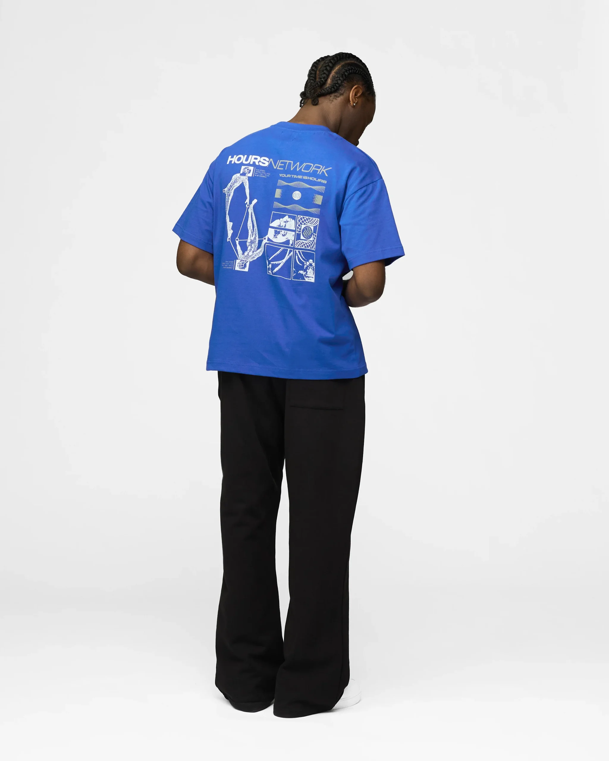 Hours Network T-Shirt - Royal Blue