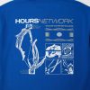 Hours Network T-Shirt - Royal Blue