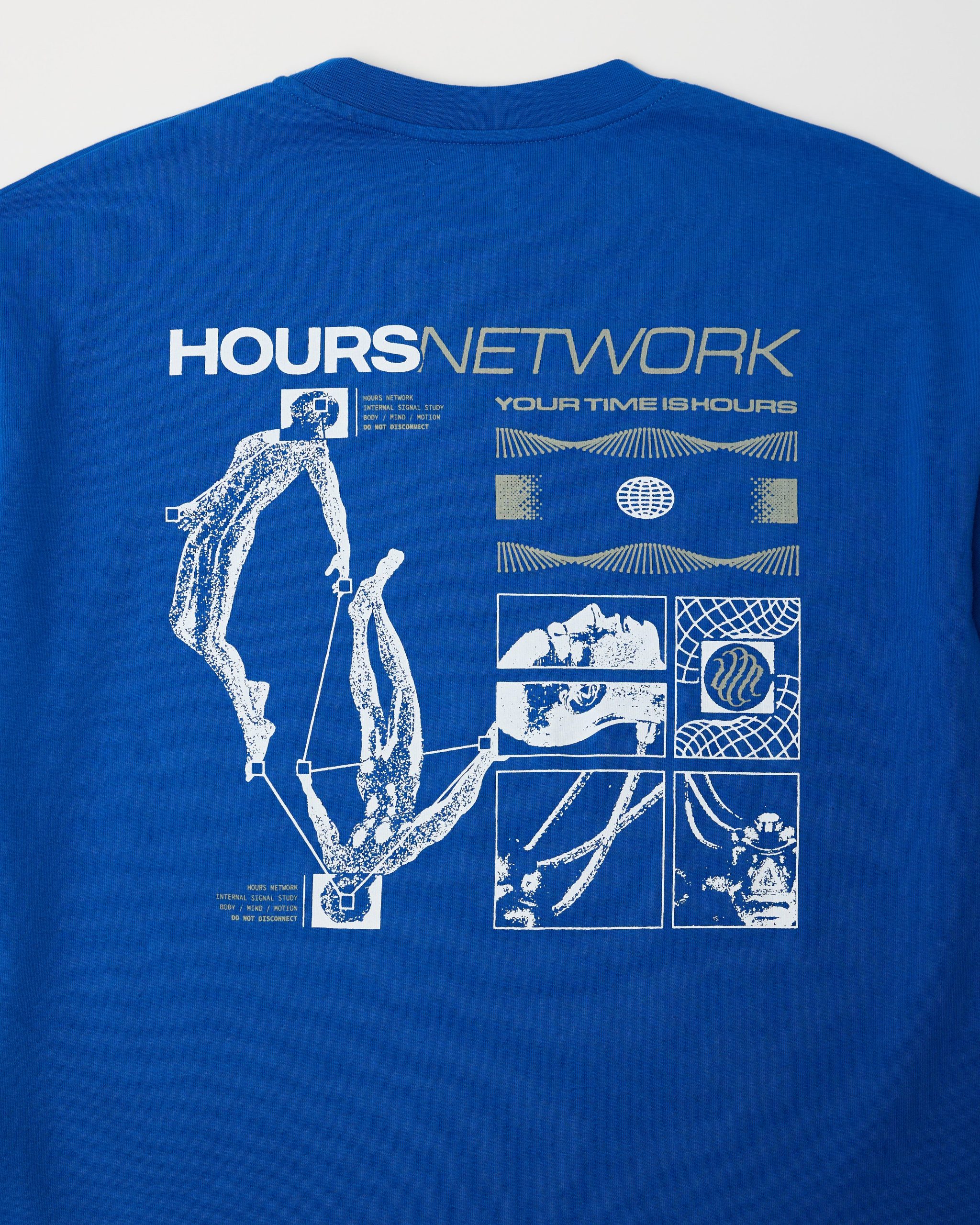 Hours Network T-Shirt - Royal Blue
