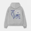 Hours Network Zip Hoodie - Grey