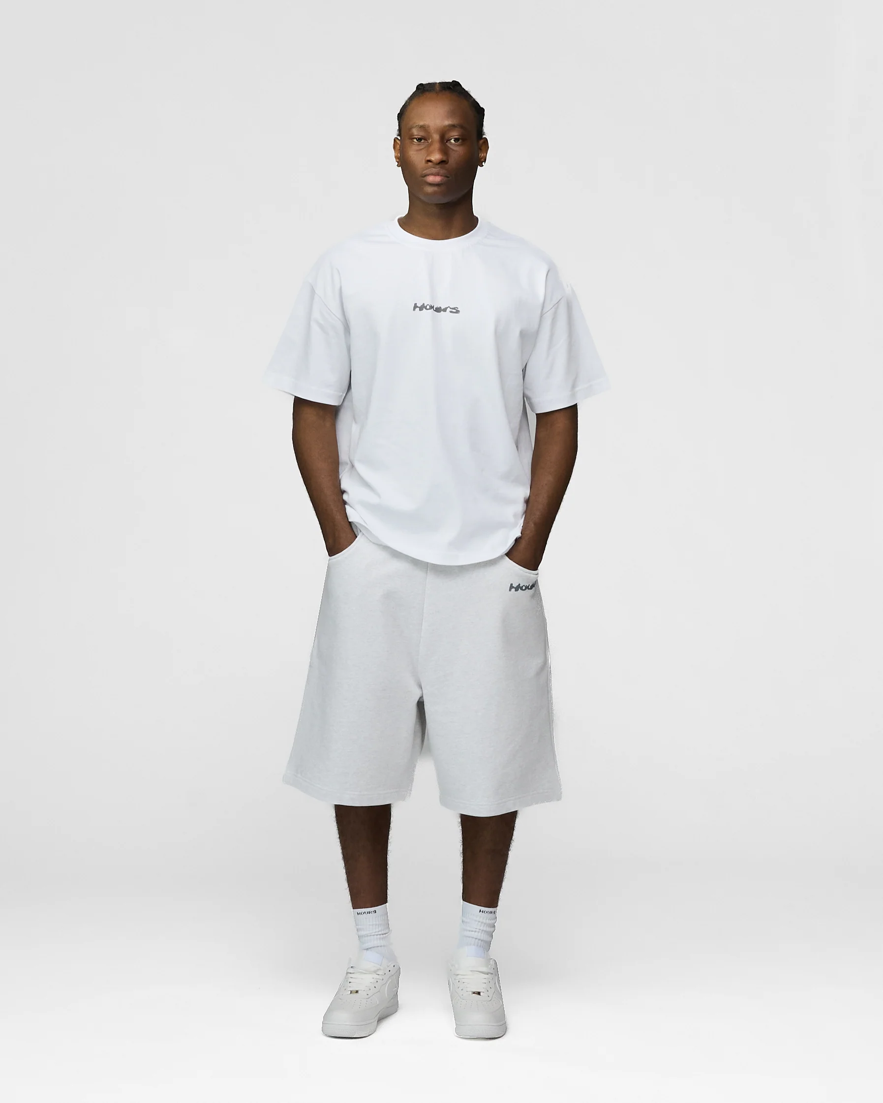 Infinity Sun Baggy Sweatshorts - Ash