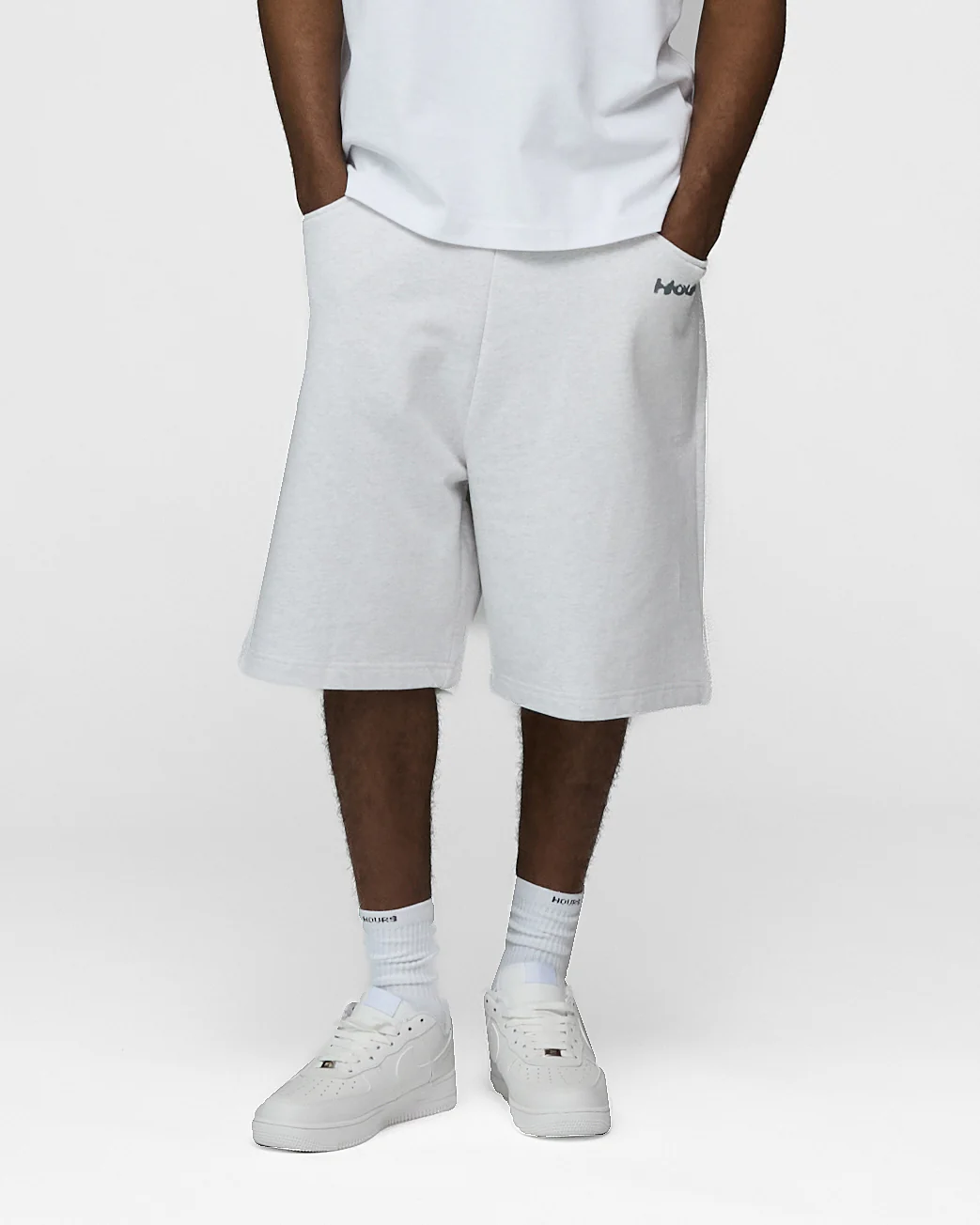 Infinity Sun Baggy Sweatshorts - Ash